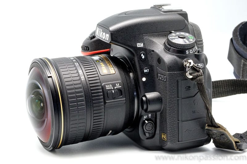 Test Nikon 8-15mm Fisheye : boîtier horizontal, pas de déformation des horizontales