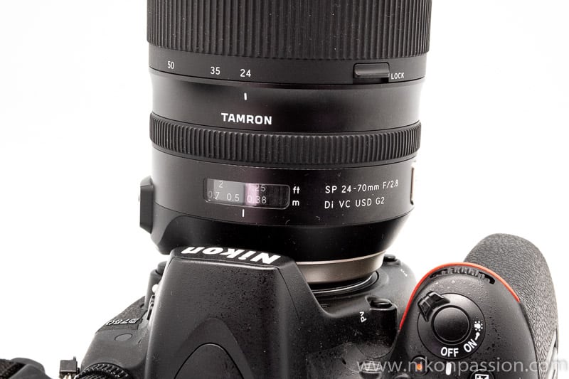 Test Tamron 24-70 f/2.8 G2 : les boutons Autofocus et Stabilisation