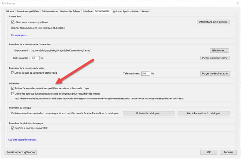 Mise à jour Lightroom Classic CC 7.4