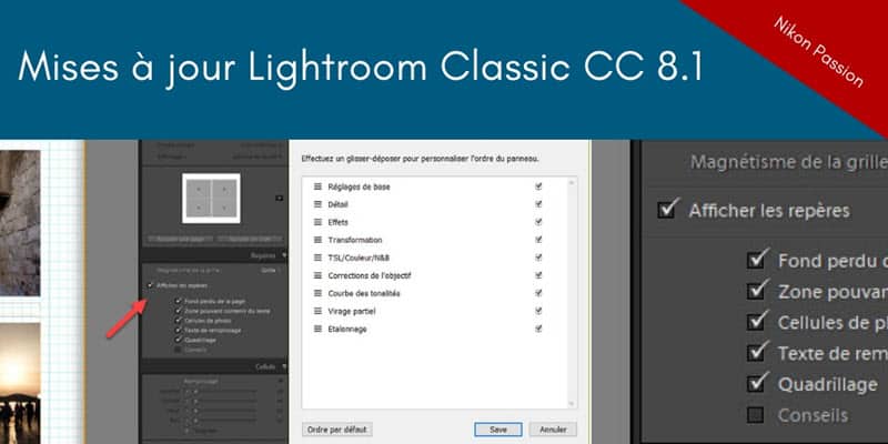 Lightroom Classic CC 8.1 : les nouveautés de décembre 2018