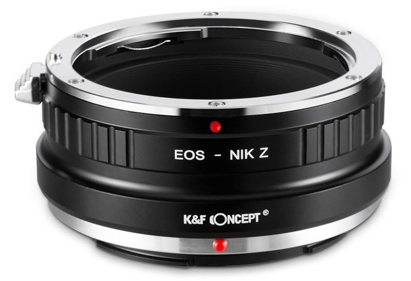 Bagues d'adaptation pour Nikon Z chez K&F : utilisez vos objectifs Sony, Canon, Pentax, Leica, Minolta ...