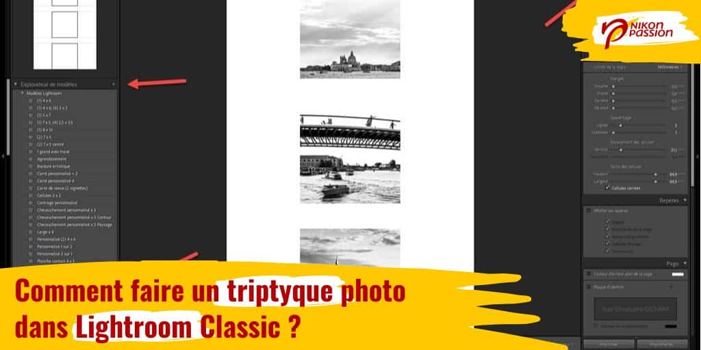 Comment faire un triptyque photo dans Lightroom Classic ?