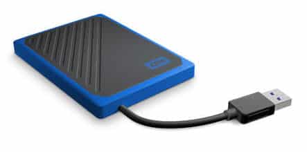 Disque dur externe SSD WD My Passport 500 Go GO Bleu