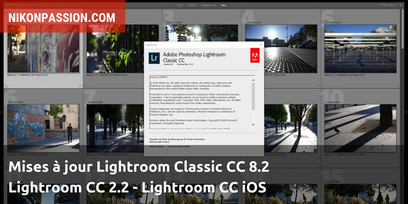 Mises à jour Lightroom Classic CC 8.2 et Lightroom CC 2.2, accentuation des détails et autres nouvelles fonctions