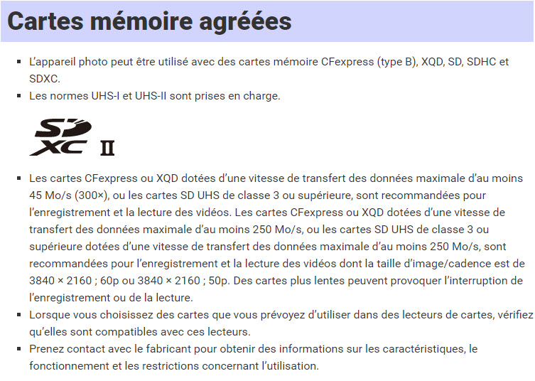 Quelle carte sd pour nikon d7500 ? Voici les meilleurs choix - Tu