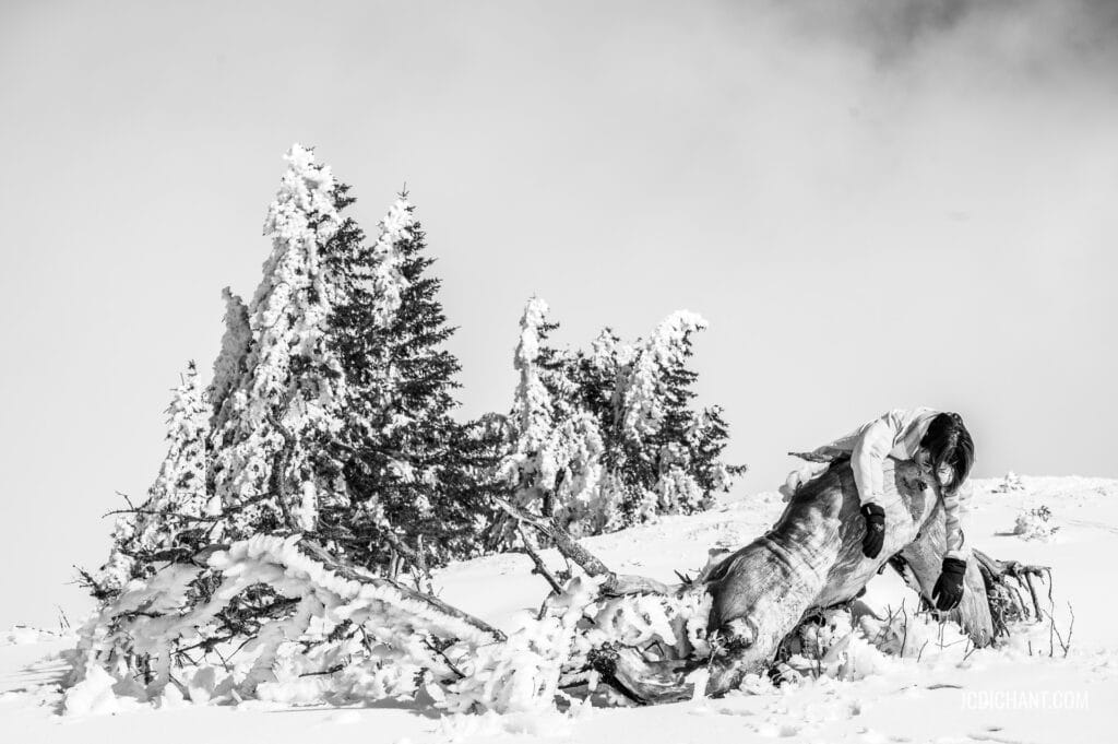 Paysage de neige habité - photo © JC Dichant - illustration d'un article sur devenir photographe créatif