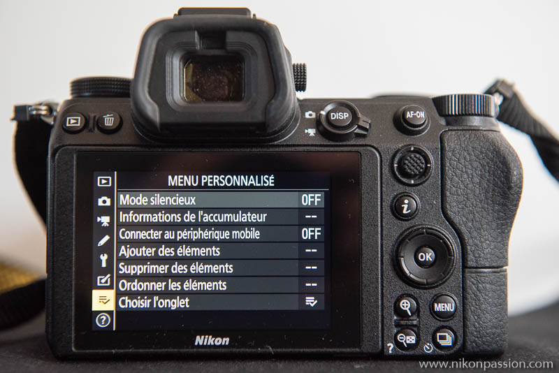 Comment régler un hybride Nikon : menu personnalisé