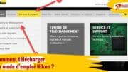 Comment télécharger un mode d'emploi Nikon ?