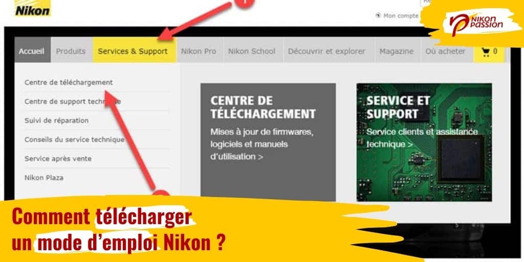 Comment télécharger un mode d'emploi Nikon ?