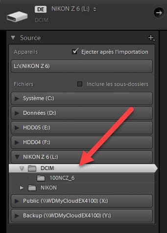 Mises à jour Lightroom Classic 8.3 et Lightroom 2.3 import DCIM