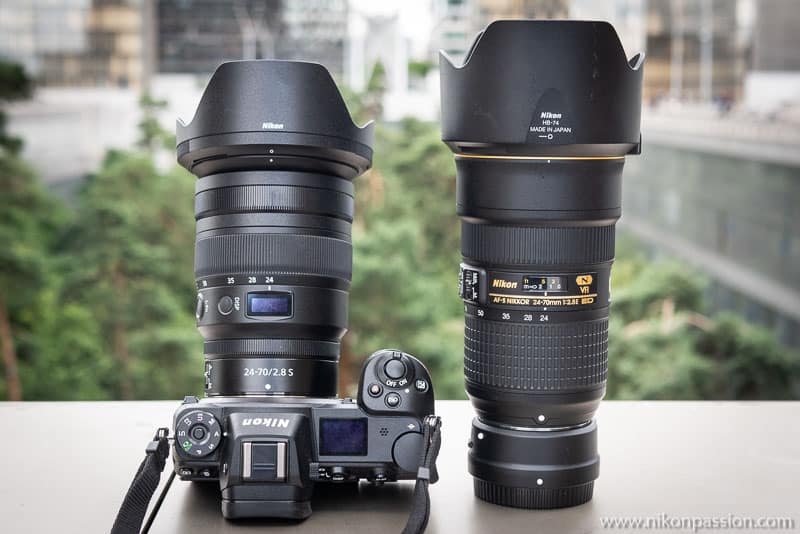 Comparatif Nikkor Z 24-70 mm f/2,8 vs. AF-S Nikkor 24-70 mm F/2,8E ED VR