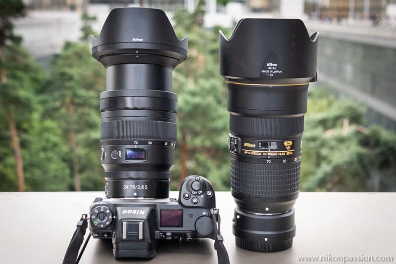 Comparatif Nikkor Z 24-70 mm f/2,8 vs. AF-S Nikkor 24-70 mm F/2,8E ED VR