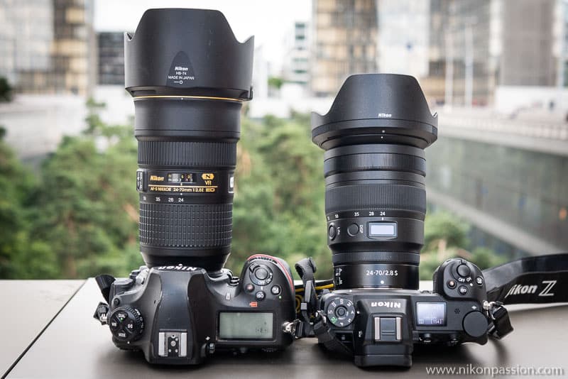 Comparatif Nikkor Z 24-70 mm f/2,8 vs. AF-S Nikkor 24-70 mm F/2,8E ED VR