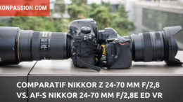 Comparatif Nikkor Z 24-70 mm f/2,8 vs. AF-S Nikkor 24-70 mm F/2,8E ED VR