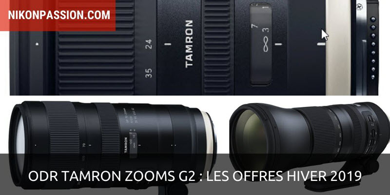 ODR Tamron : tous les objectifs zooms Tamron G2 à 999 euros