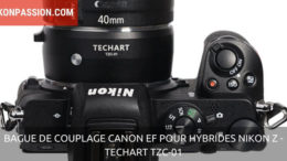 Bague de couplage Canon EF pour hybrides Nikon Z Techart TZC-01