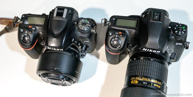 Comparaison Nikon D750 vs D780