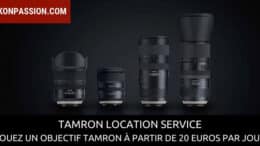 Tamron location service : louez un objectif à la journée