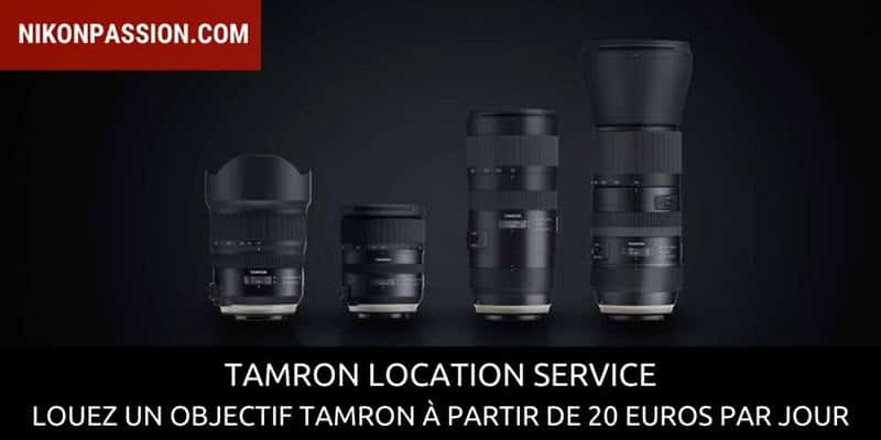 Tamron location service : louez un objectif à la journée