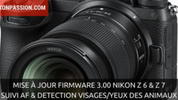 Mise à jour firmware 3.00 pour Nikon Z 6 et Z 7 et 1.10 pour Nikon Z 50 : nouveau suivi AF, Eye-AF animaux et autres améliorations