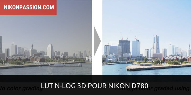 LUT N-Log 3D Nikon D780 : table de correspondance pour N-Log gamma