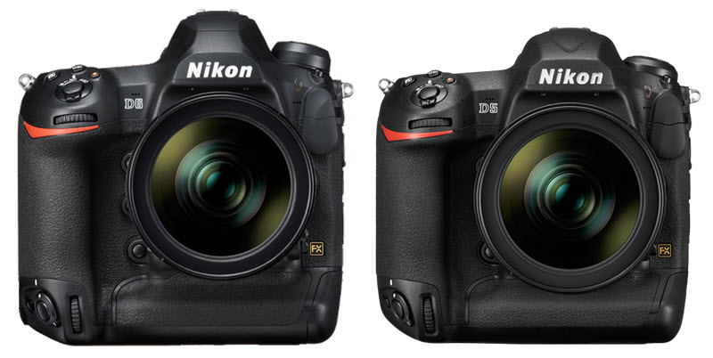 Comparatif Nikon D6 vs D5