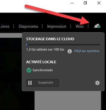 synchronisation Adobe Cloud