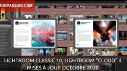 Lightroom Classic 10, Lightroom "Cloud" 4, mises à jour octobre 2020