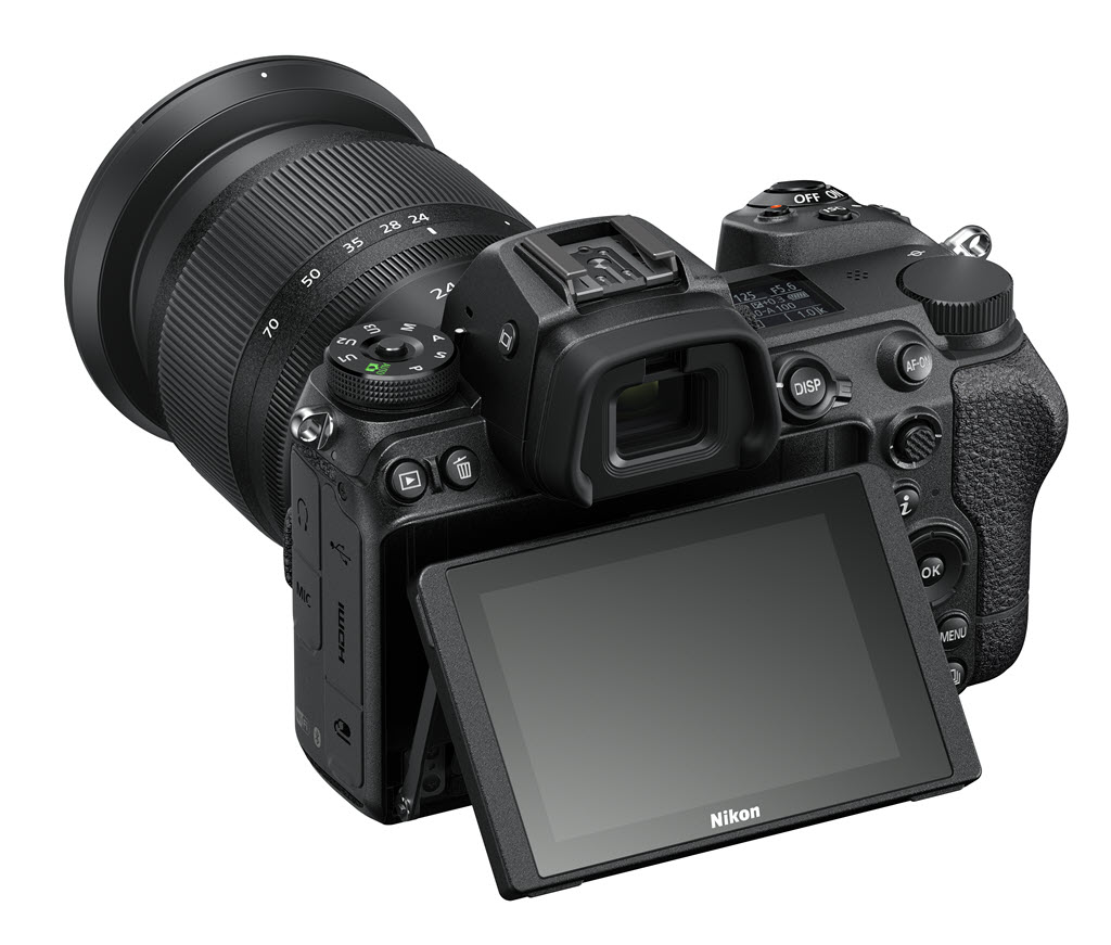 Nikon Z 6 série 2 vu de dos avec écran inclinable