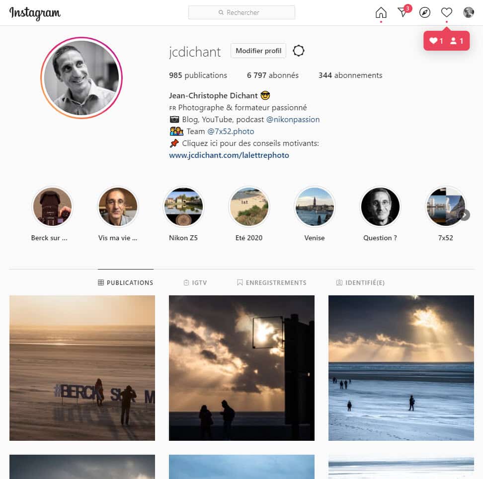 Jean-Christophe Dichant sur Instagram