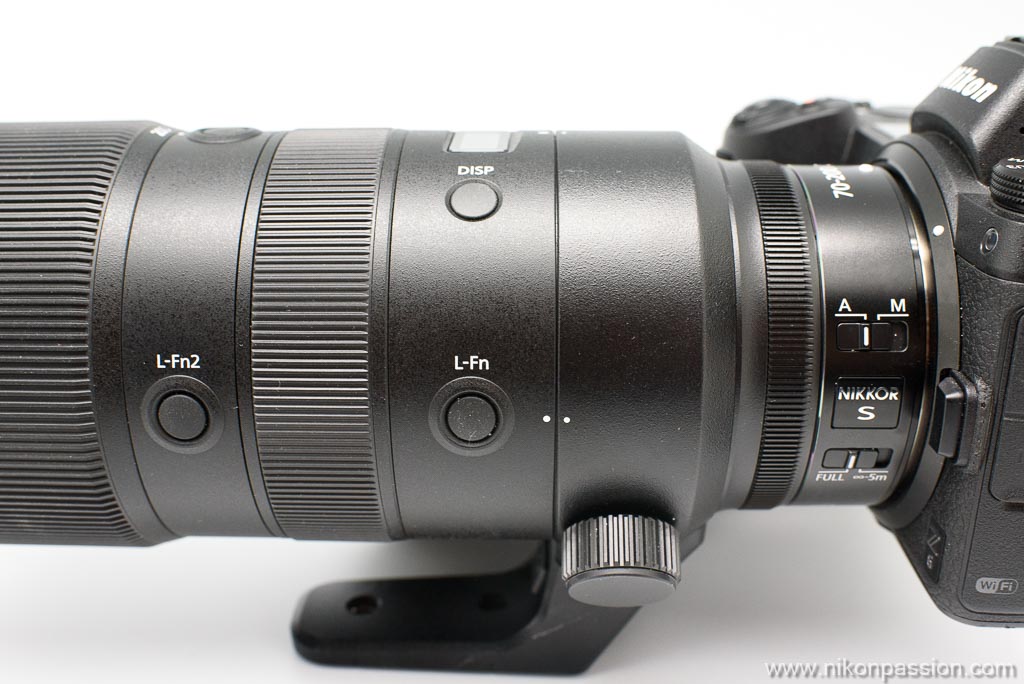 Commandes du NIKKOR Z 70-200 mm f/2.8 VR S