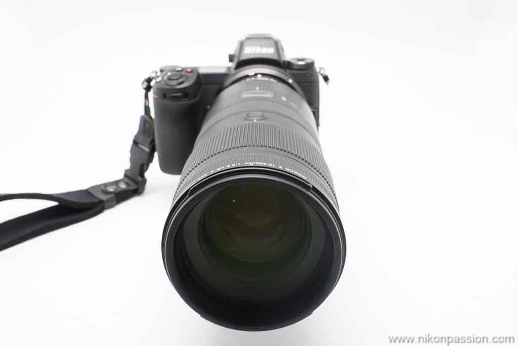 NIKKOR Z 70-200 mm f/2.8 VR S lentille frontale