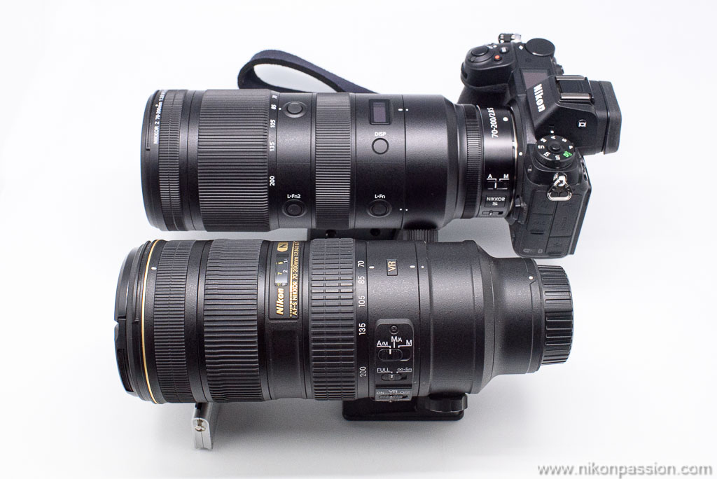 Comparaison NIKKOR Z 70-200 mm f/2.8 vs. AF-S Nikkor 70-200 mm f/2.8