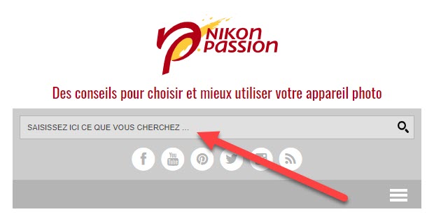 Comment utiliser la recherche sur le site Nikon Passion ?