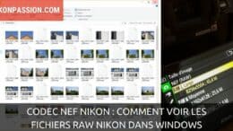 Codec NEF Nikon : comment voir les fichiers RAW Nikon dans Windows