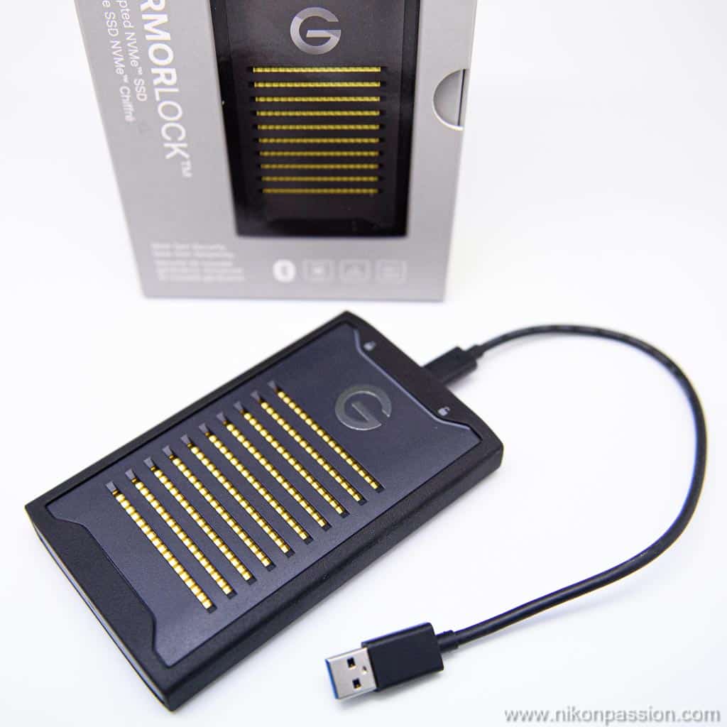 Disque portable ArmorLock SSD NVMe chiffré