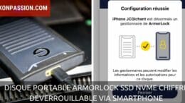 Disque portable ArmorLock SSD NVMe chiffré déverrouillable avec un smartphone, pour qui pour quoi