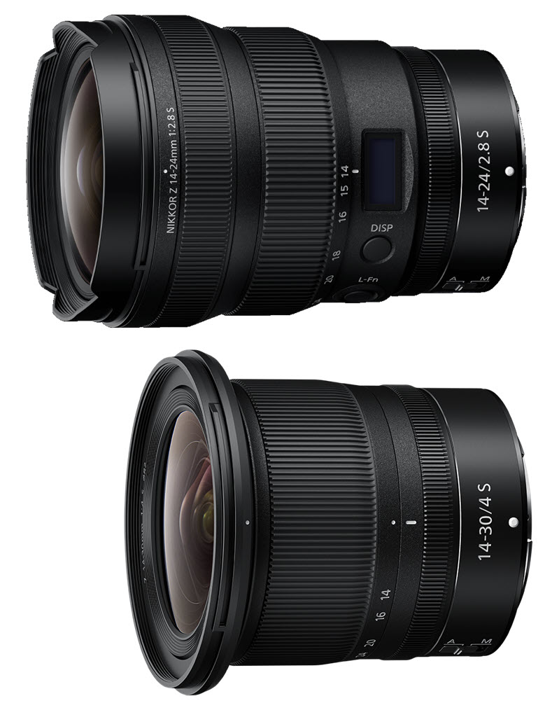 comparaison NIKKOR Z 14-24 mm f/2.8 S vs. NIKKOR Z 14-30 mm f/4 S