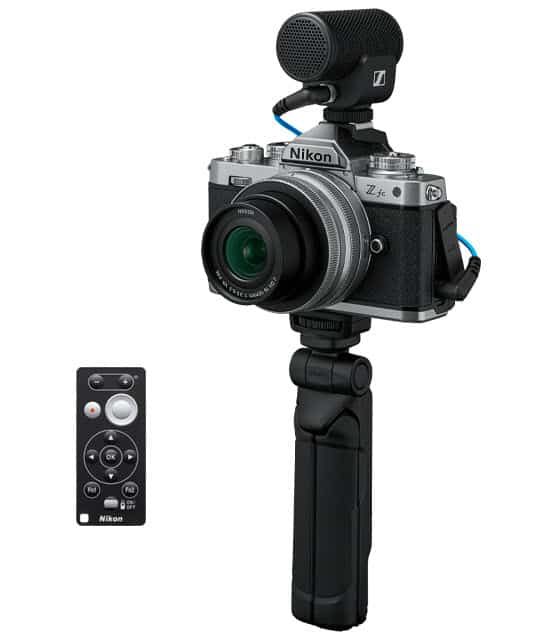 Kit Nikon Z fc vlogger avec micro, télécommande et trépied