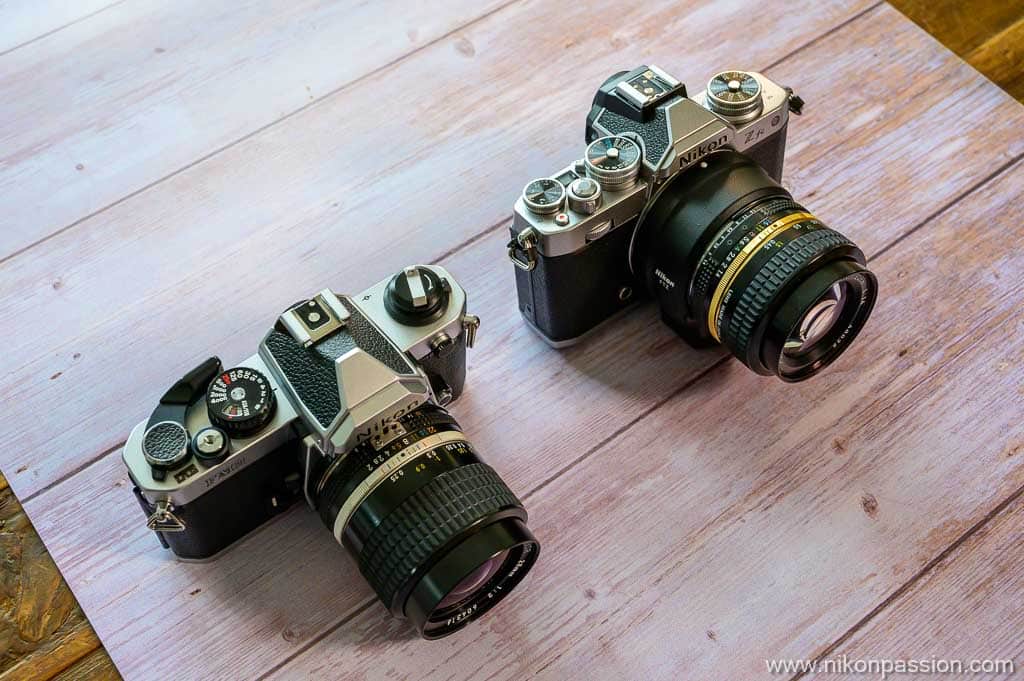 comparaison Nikon Z fc vs Nikon FM2