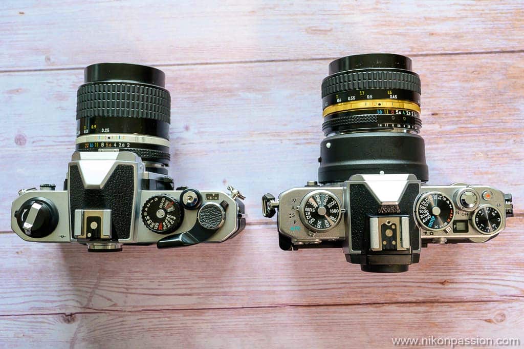 comparaison Nikon Z fc vs Nikon FM2