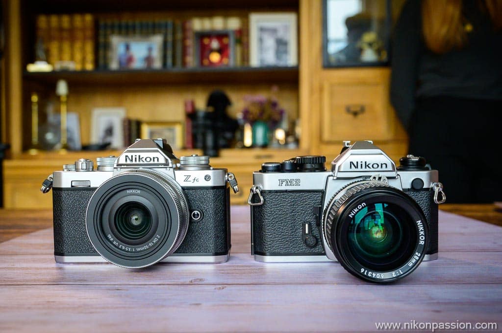 comparaison Nikon Z fc vs Nikon FM2