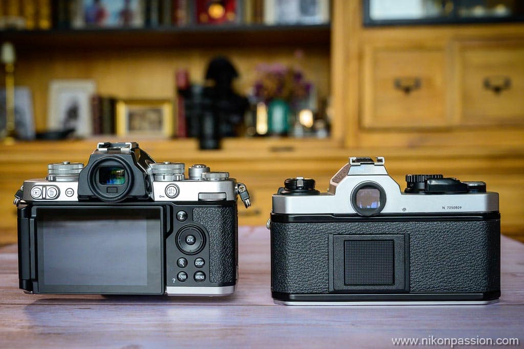 comparaison Nikon Z fc vs Nikon FM2