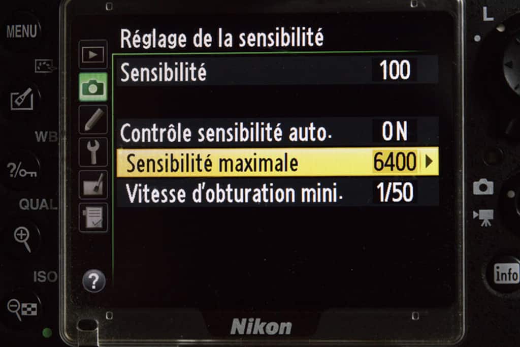 Comment régler l'ISO-Auto sur un reflex ou hybride Nikon