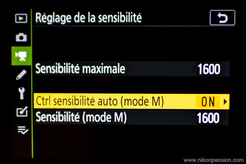 ISO-AUto en vidéo sur hybride Nikon