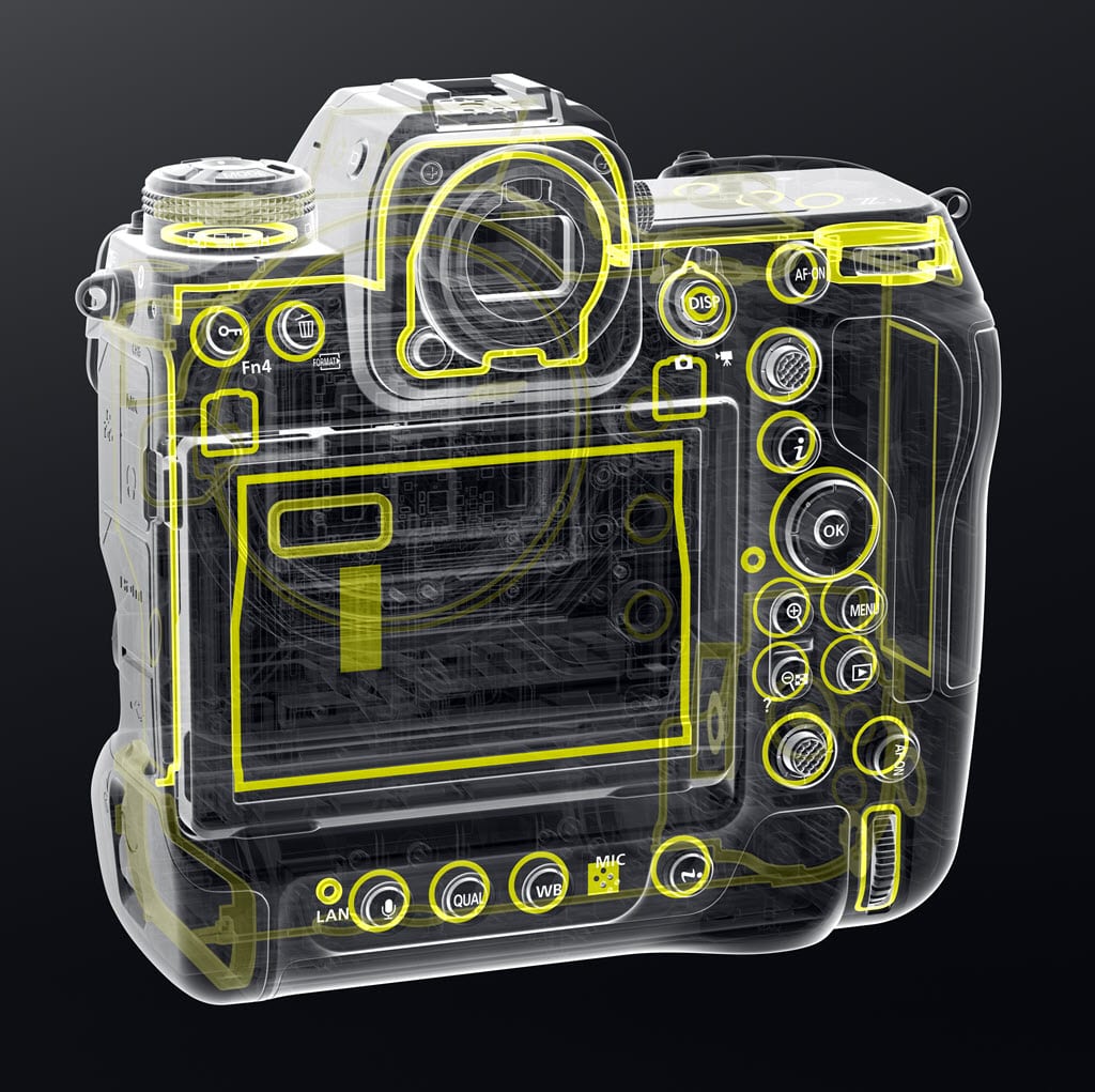 Nikon Z 9 et proteciton tous temps en face arrière