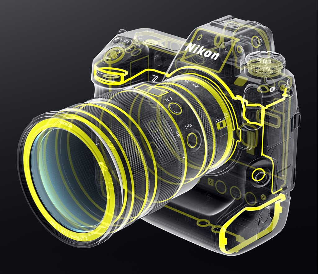 Nikon Z 9 et protection tous temps en face avant