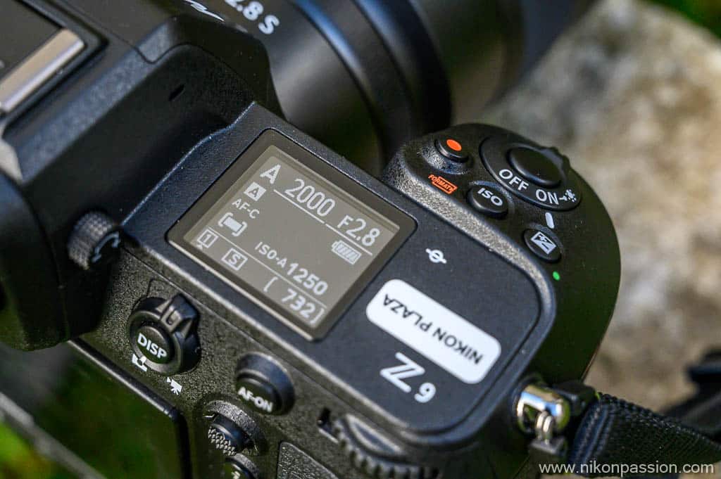 commandes supérieures du Nikon Z 9