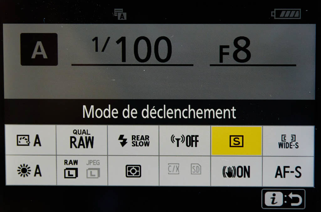 hybride ou reflex, Ecran tactile et menu du Nikon Z 6II