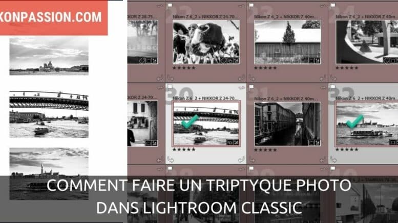 Comment faire un triptyque photo dans Lightroom Classic ?